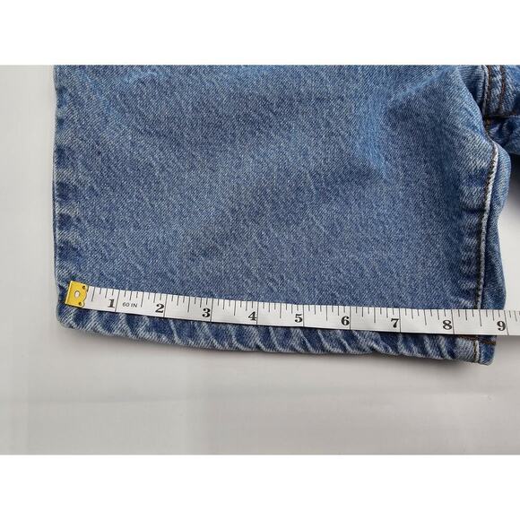 Vtg 90s PS Gitano Women's 8 High-Waist Button Fly Detail Denim Blue Shorts - Picture 10 of 10